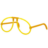 Ochelari Decorativi, Vivimall, din Plastic, Fluorescenti, Accesoriu Petrecere, Galben - vivimall.ro