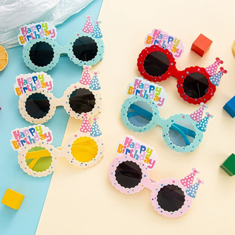 Ochelari Decorativi, Pentru Petrecere, Din Abs, Unisex, Model Happy Birthday,
