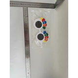 Ochelari Rotunzi Happy Birthday, Vivimall, Tematica Aniversare, Protectie Soare, din Plastic, 18.5x11.5 cm, Alb - vivimall.ro