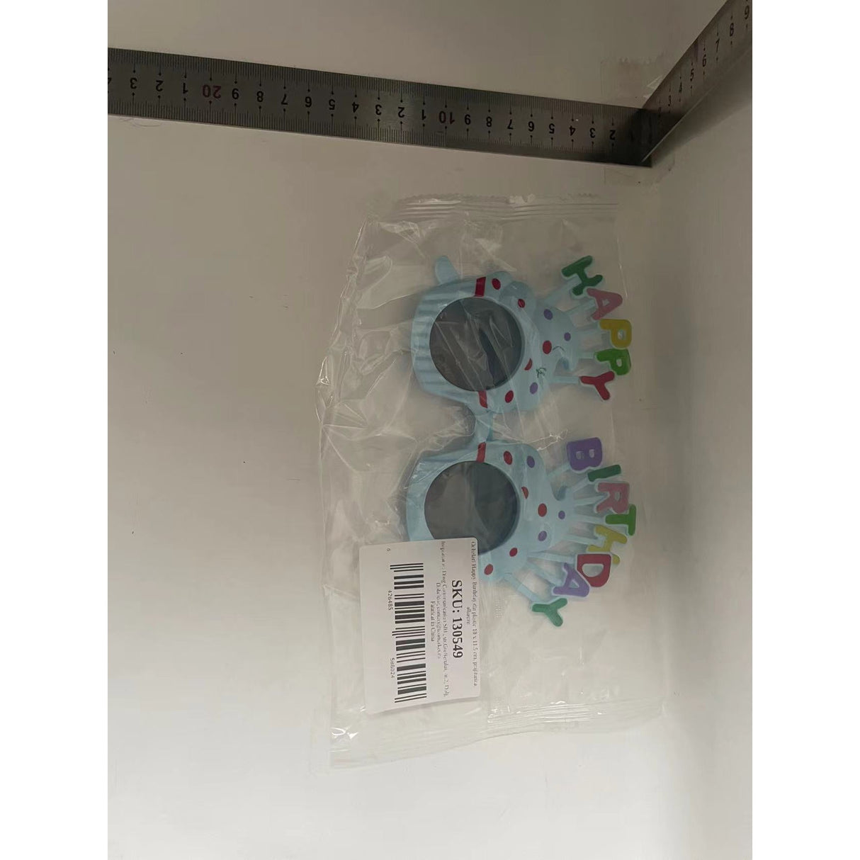 Ochelari Happy Birthday, Tematica Aniversare, Protectie Soare, Din Plastic, Model Prajiturele,