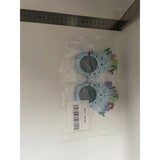 Ochelari Happy Birthday, Vivimall, Tematica Aniversare, Protectie Soare, din Plastic, Model Prajiturele, 18.5x11.5 cm, Albastru - vivimall.ro
