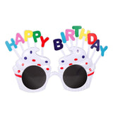 Ochelari Happy Birthday, Tematica Aniversare, Protectie Soare, Din Plastic, Model Prajiturele,