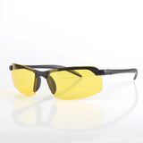 Ochelari pentru Viziune pe Timp de Noapte, Vivimall, Polarizati, pentru Condus, Ciclism, cu Lentila Galbena, pentru Protectie, Rama Neagra, Pc, 14 x 3.7 cm, 15.2 g - vivimall.ro