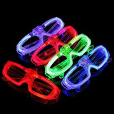 Ochelari de petrecere cu LED aprinși, efect luminos neon multicolor în întuneric