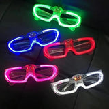 Ochelari de petrecere cu LED Neon, vedere spate, compartiment baterii AG3