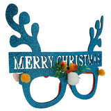 Ochelari petrecere de Craciun, Albastru, din Plastic si Poliester, Flippy - vivimall.ro