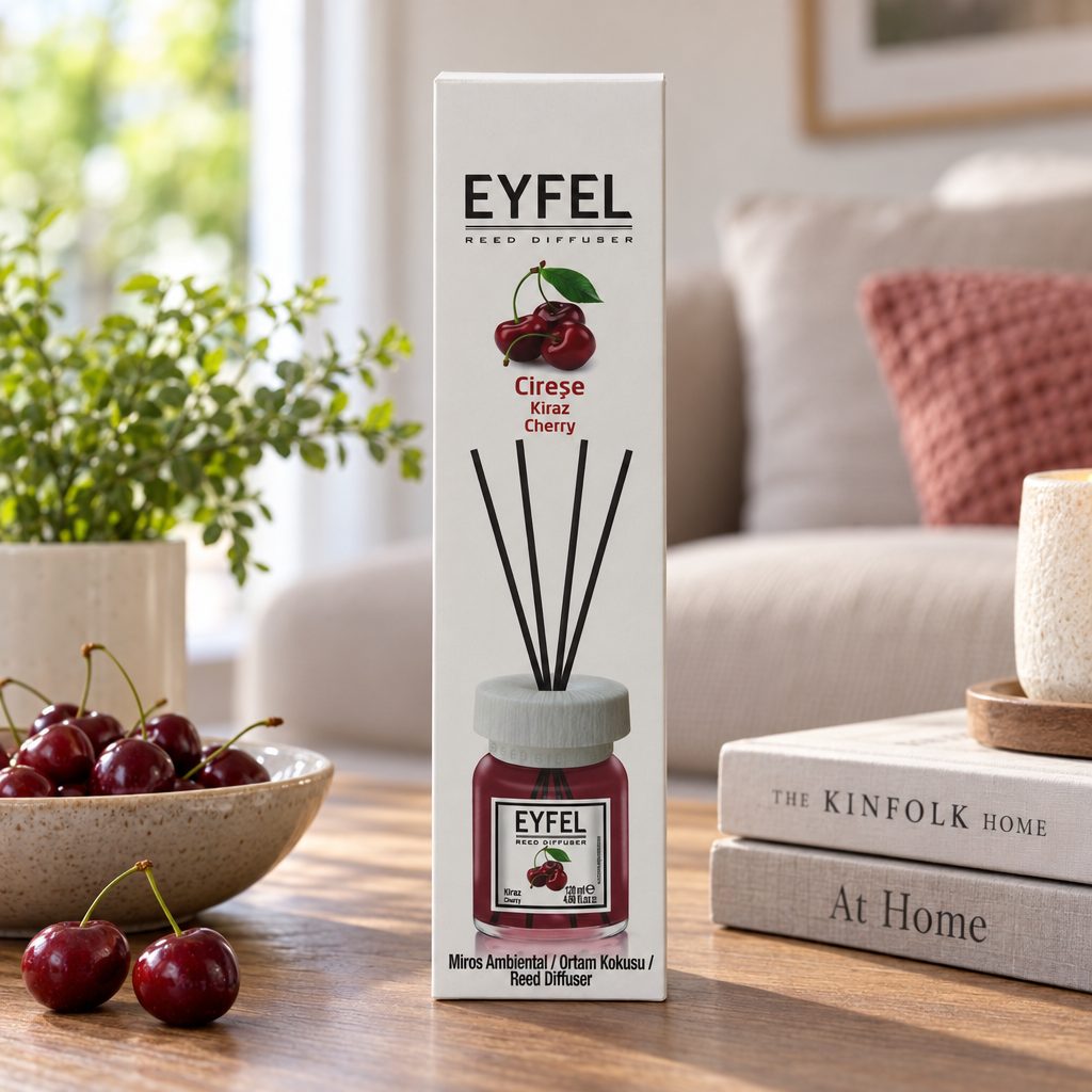 Odorizant Camera cu Difuzor, Eyfel, 120 ml Cirese
