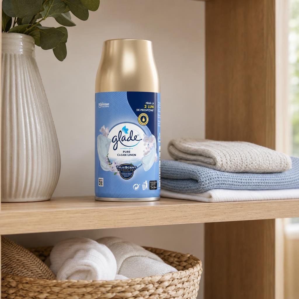 Odorizant, Glade, Camera Rezerva 269 ml Clean Linen
