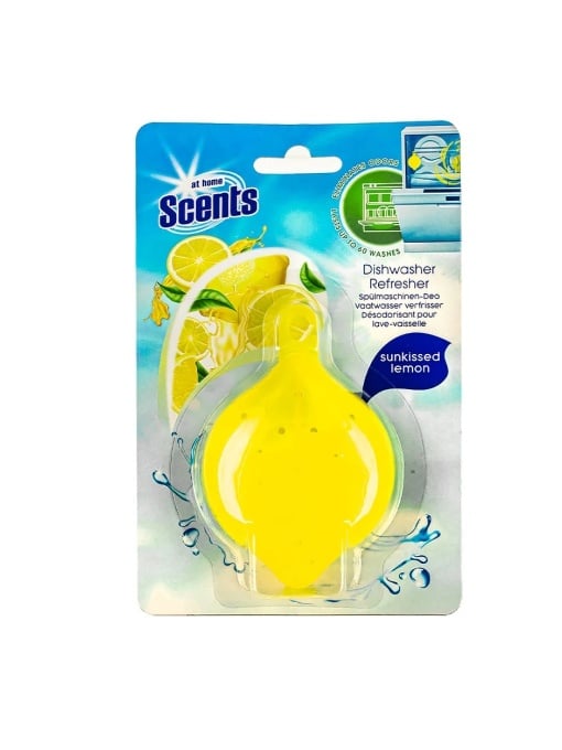 Odorizant pentru mașina de spălat vase Scents at Home — Lămâie, 12 g (≈60 cicluri) - vivimall.ro