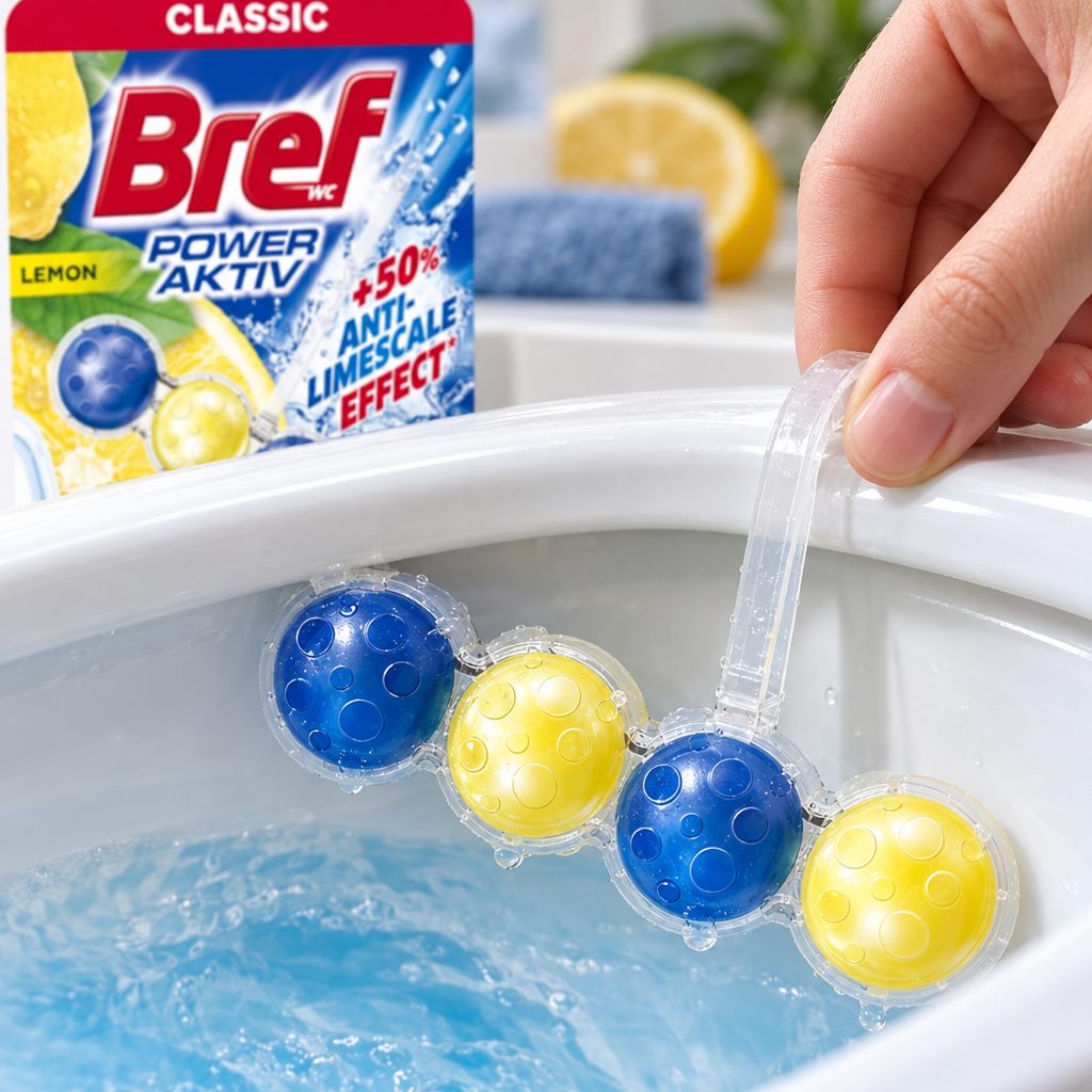 Odorizant WC, Bref, Bile Power Aktiv 50 g Lemon