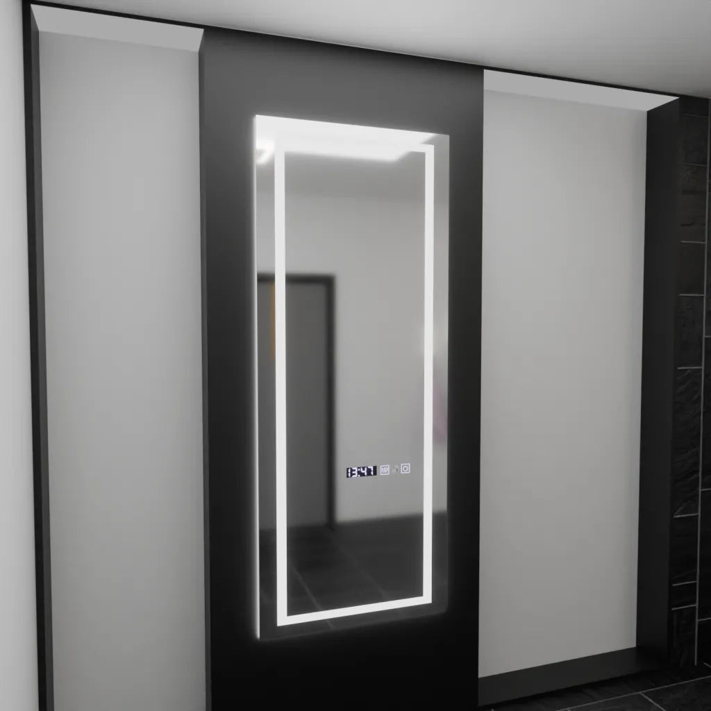 Oglinda Led Rectangulara, Alessia Senzor Radar Marcello, Sistem Dezaburire, Ceas & Termometru, Dimabila - vivimall.ro