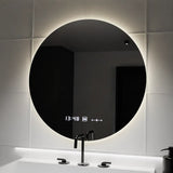 Oglinda Led Rotunda, 70Cm, Serenite Motionglow Marcello, Sistem Dezaburire, Ceas & Termometru - vivimall.ro