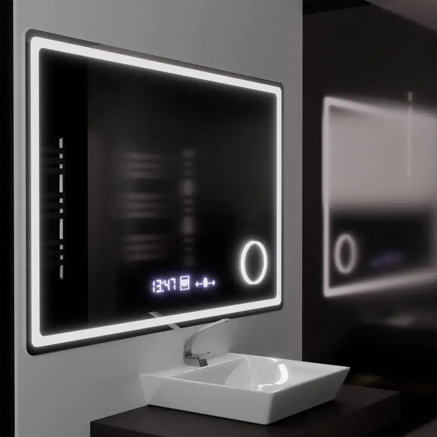 Oglinda Led Rectangulara, Souverain Motionglow Marcello, Sistem Dezaburire, Ceas & Termometru, Lupa Cosmetica - vivimall.ro