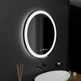 Oglinda Led Senzor Motionglow Circollo Sistem Dezaburire Termometru Si Ceas Rotunda Diametru 60 Cm Lumina Rece/Calda/Neutra Dimabila Colectia Marcello Funghi - vivimall.ro