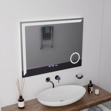 Oglindă LED Rectangulară Precision Marcello | Motionglow - vivimall.ro