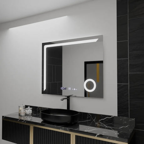 Oglindă LED Rectangulară Precision Marcello | Motionglow - vivimall.ro