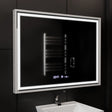 Oglinda Led Rectangulara, Verite Imperial Silver Motion Glow Marcello, Sistem Dezaburire, Ceas & Termometru - vivimall.ro
