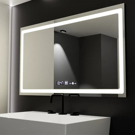 Oglinda Led Rectangulara, Radiante Senzor Motionglow Marcello, Sistem Dezaburire, Ceas & Termometru - vivimall.ro
