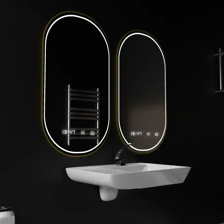Oglinda Led Ovala, Roven Senzor Motionglow Marcello, Sistem Dezaburire, Ceas & Termometru - vivimall.ro