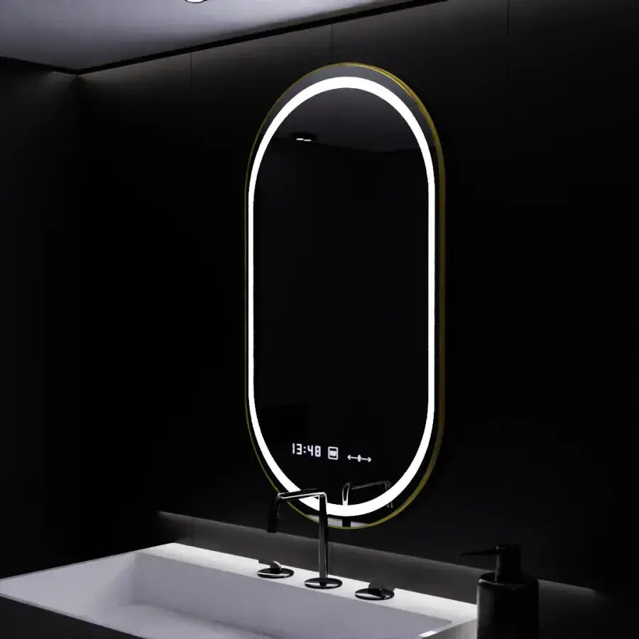 Oglinda Led Ovala, Roven Senzor Motionglow Marcello, Sistem Dezaburire, Ceas & Termometru - vivimall.ro