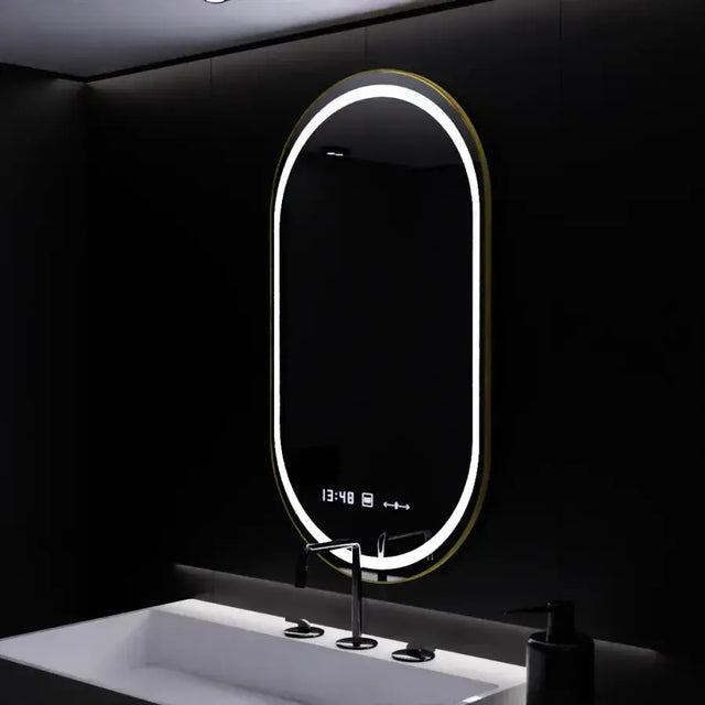 Oglinda Led Ovala, Roven Senzor Motionglow Marcello, Sistem Dezaburire, Ceas & Termometru - vivimall.ro