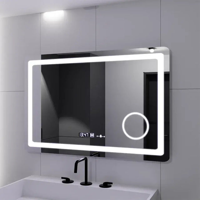 Oglinda Led Rectangulara, Souverain Motionglow Marcello, Sistem Dezaburire, Ceas & Termometru, Lupa Cosmetica - vivimall.ro