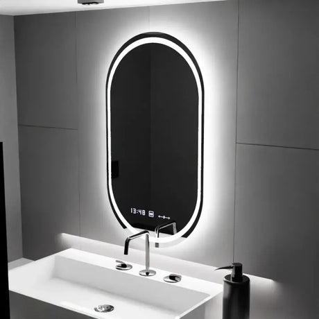 Oglindă LED Ovală Eminence Marcello | Motionglow - vivimall.ro