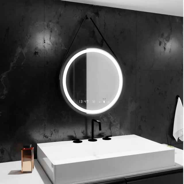 Oglindă LED Rotundă 50cm | Motionglow - vivimall.ro