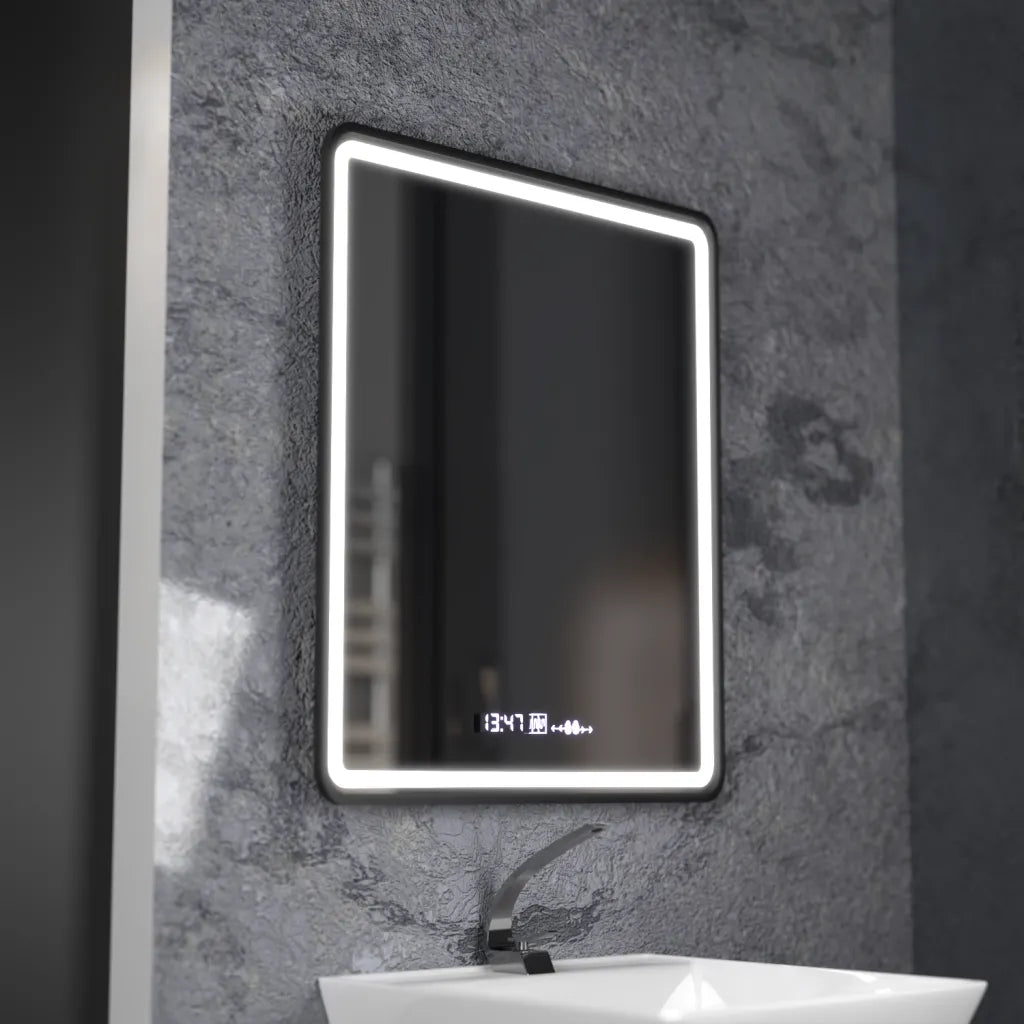 Oglinda Led Rectangulara, Favola Motionglow Marcello, Sistem Dezaburire, Ceas & Termometru - vivimall.ro