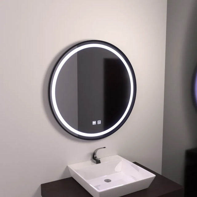 Oglinda Led Rotunda 60Cm, Lucea Touch, Sistem Dezaburire - vivimall.ro