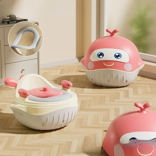 Olita 2In1, Model Balena, Cu Reductor Wc, Din Plastic, Cu Muzica Si Lumini