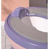 Olita Bebelusi, Pentru Copii 1 - 8 Ani, Model Toaleta Adulti, Colac Moale Pvc, Compartiment Detasabil, Cutie Depozitare Hartie, 34 X 32 X 19 Cm, Roz/Mov - vivimall.ro