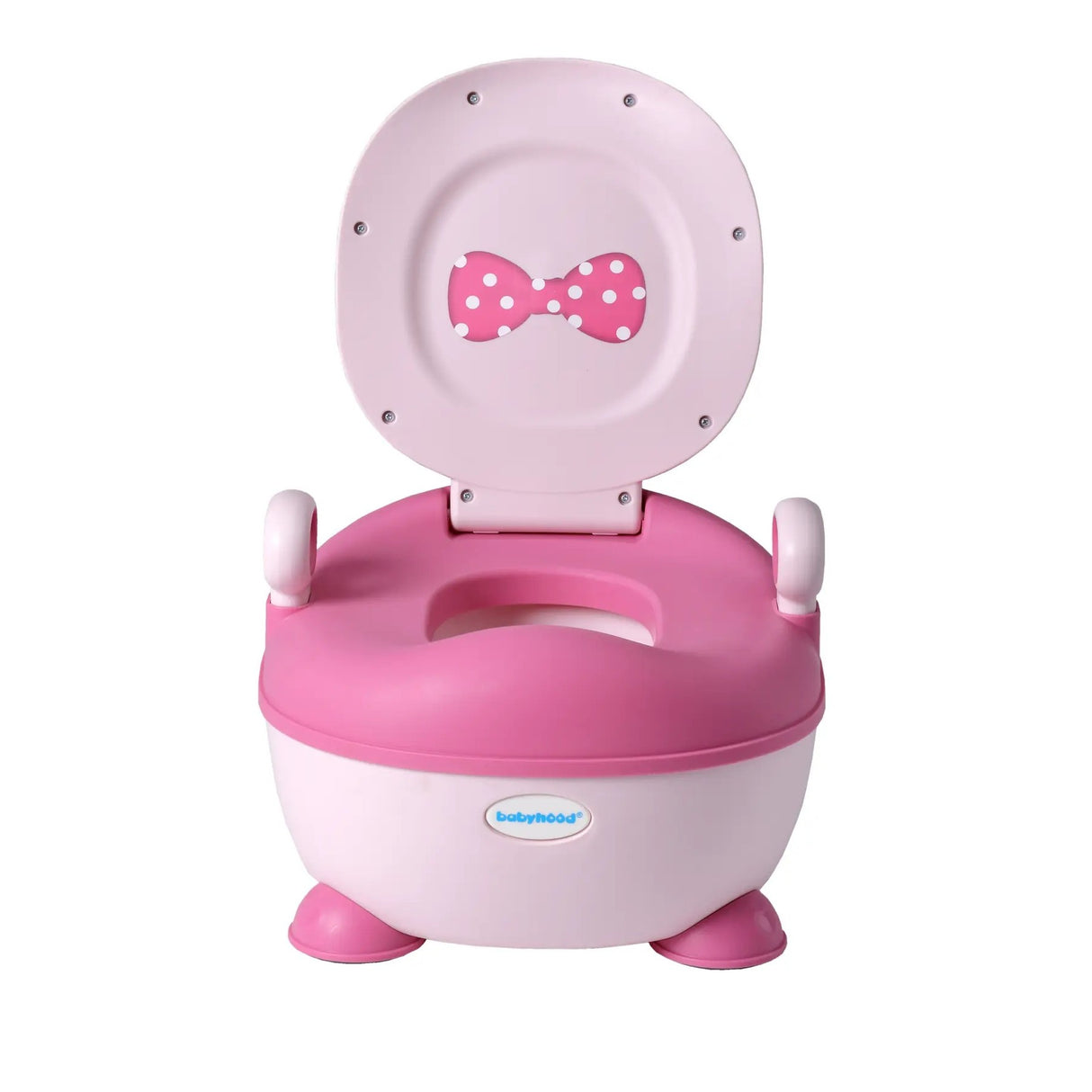 Olita Pentru Copii, +1An, Portabila, Design Cu Fundita, Cu Capac, Model Prietenos, Non-Toxic, Compartiment Detasabil, Cu Manere, Cu 4 Picioare, Usor De Curatat, 46*33*32 Cm, Roz - vivimall.ro