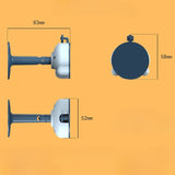 Opritor de Usa, Flippy, din Silicon, cu Prindere de Podea, Anti-Coliziune, 5.5 x 5.5 x 5.5cm, Albastru