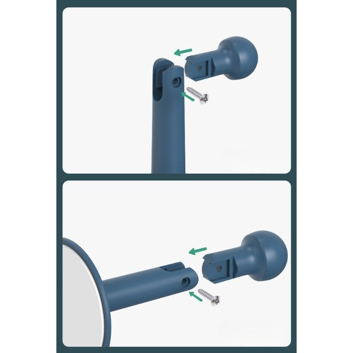 Opritor de Usa, Flippy, din Silicon, cu Prindere de Podea, Anti-Coliziune, 5.5 x 5.5 x 5.5cm, Albastru