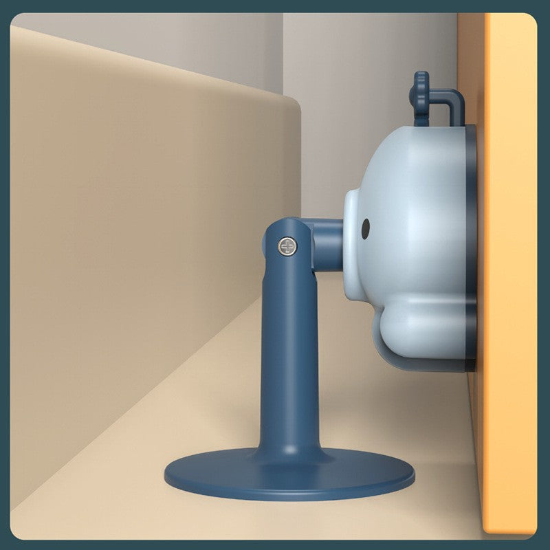 Opritor de Usa, Flippy, din Silicon, cu Prindere de Podea, Anti-Coliziune, 5.5 x 5.5 x 5.5cm, Albastru