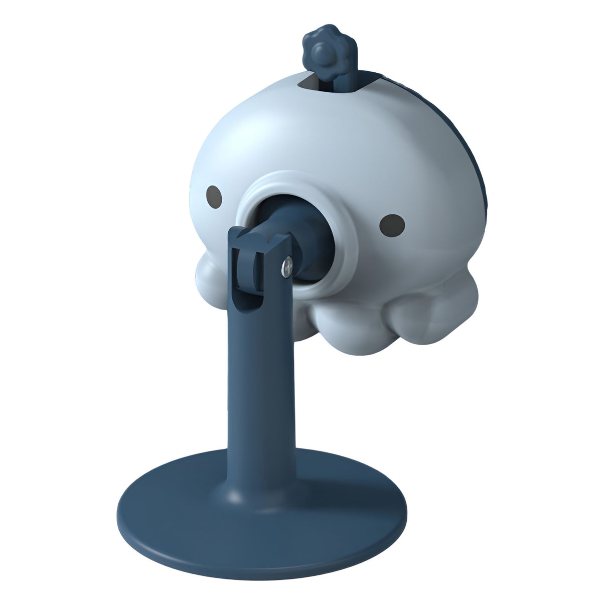 Opritor de Usa, Flippy, din Silicon, cu Prindere de Podea, Anti-Coliziune, 5.5 x 5.5 x 5.5cm, Albastru