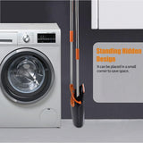 Set matura si faras cu coada, Flippy, Pentru uz casnic, Plastic/Otel, Portocaliu/Negru, Depozitare verticala, 26x25.5x83 cm