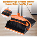 Set matura si faras cu coada, Flippy, Pentru uz casnic, Plastic/Otel, Portocaliu/Negru, Depozitare verticala, 26x25.5x83 cm