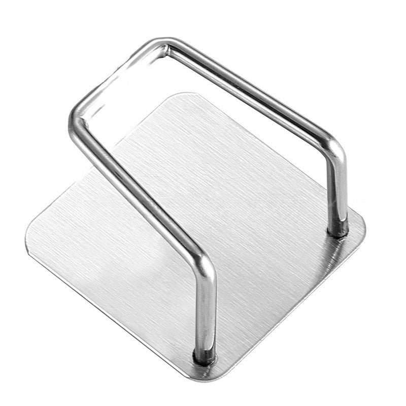 Organizator Bucatarie Cu Adeziv, Carlig-Suport Pentru Burete, Accesorii Bucatarie, 5X5X3,5 Cm, Otel Inoxidabil - vivimall.ro