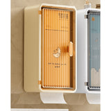 Organizator Cosmetice, Montare Pe Perete Fara Perforare, 36.5X10.9X20 Cm, Din Pp Si Abs, Alb-Negru, Usa Transparenta - vivimall.ro