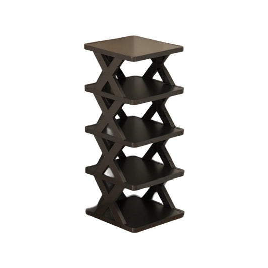 Organizator de Pantofi, Vivimall, 5 Straturi, din ABS, Suport Modular, 65.5 x 24 x 26 cm, Negru - vivimall.ro