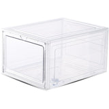 Organizator de Pantofi, Vivimall, din PP+ABS, Usa Frontala Magnetica, Rezistenta la Praf, Anti-Oxidare, Utilizare Multipla, 36 x 28 x 21 cm, Transparent - vivimall.ro