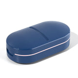 Organizator Medicamente, Dispozitiv Taiere/Sfaramare Pastile, Ideala Pentru Calatorii, Portabila, Perie Pentru Curatare, Compartiment Depozitare,