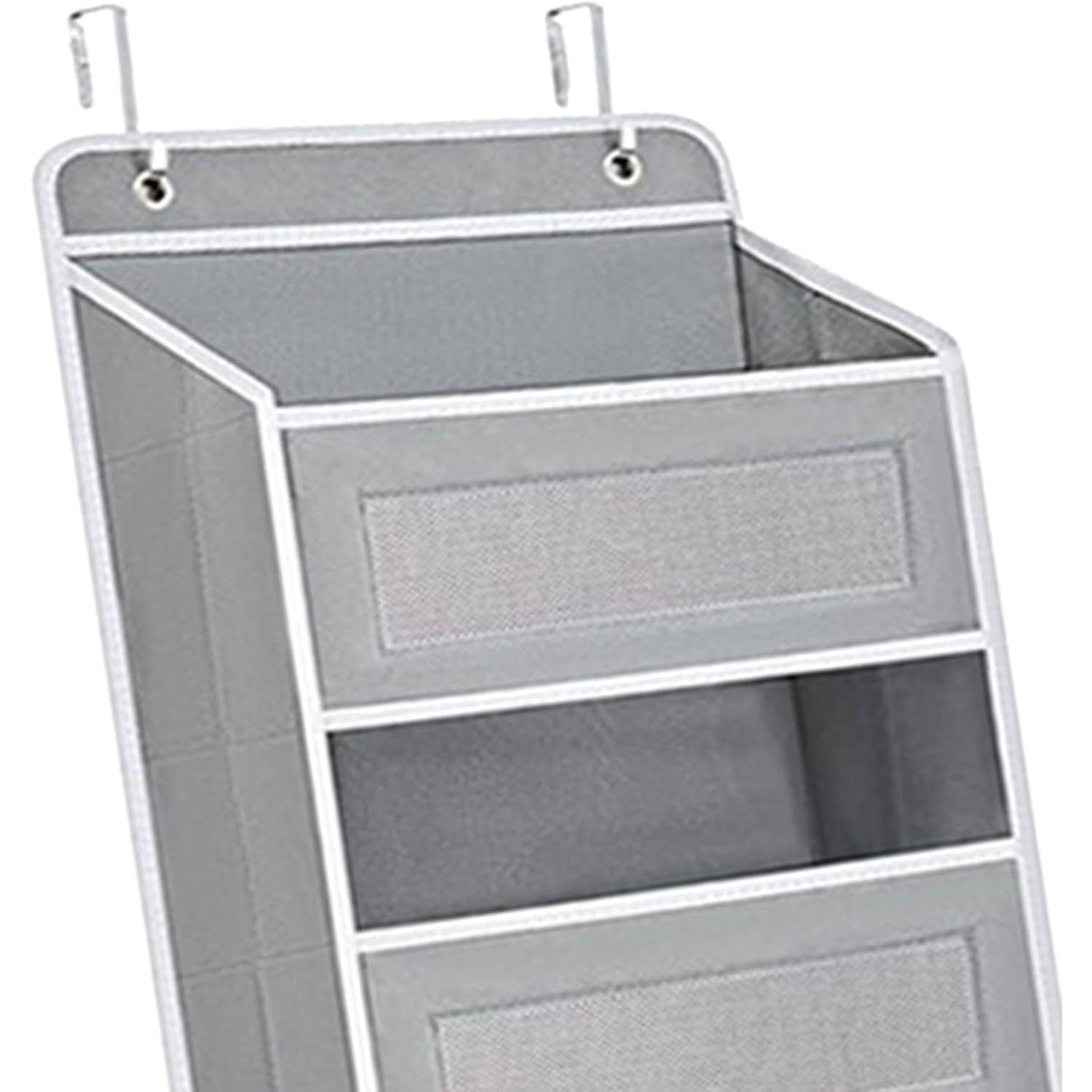 Organizator Suspendat Pentru Usi, Din Nailon Si Plasa, Baza De Carton Ingrosat, 5 Buzunare Principale + 5 Buzunare Laterale, 2 Carlige Incluse
