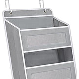Organizator Suspendat Pentru Usi, Din Nailon Si Plasa, Baza De Carton Ingrosat, 5 Buzunare Principale + 5 Buzunare Laterale, 2 Carlige Incluse