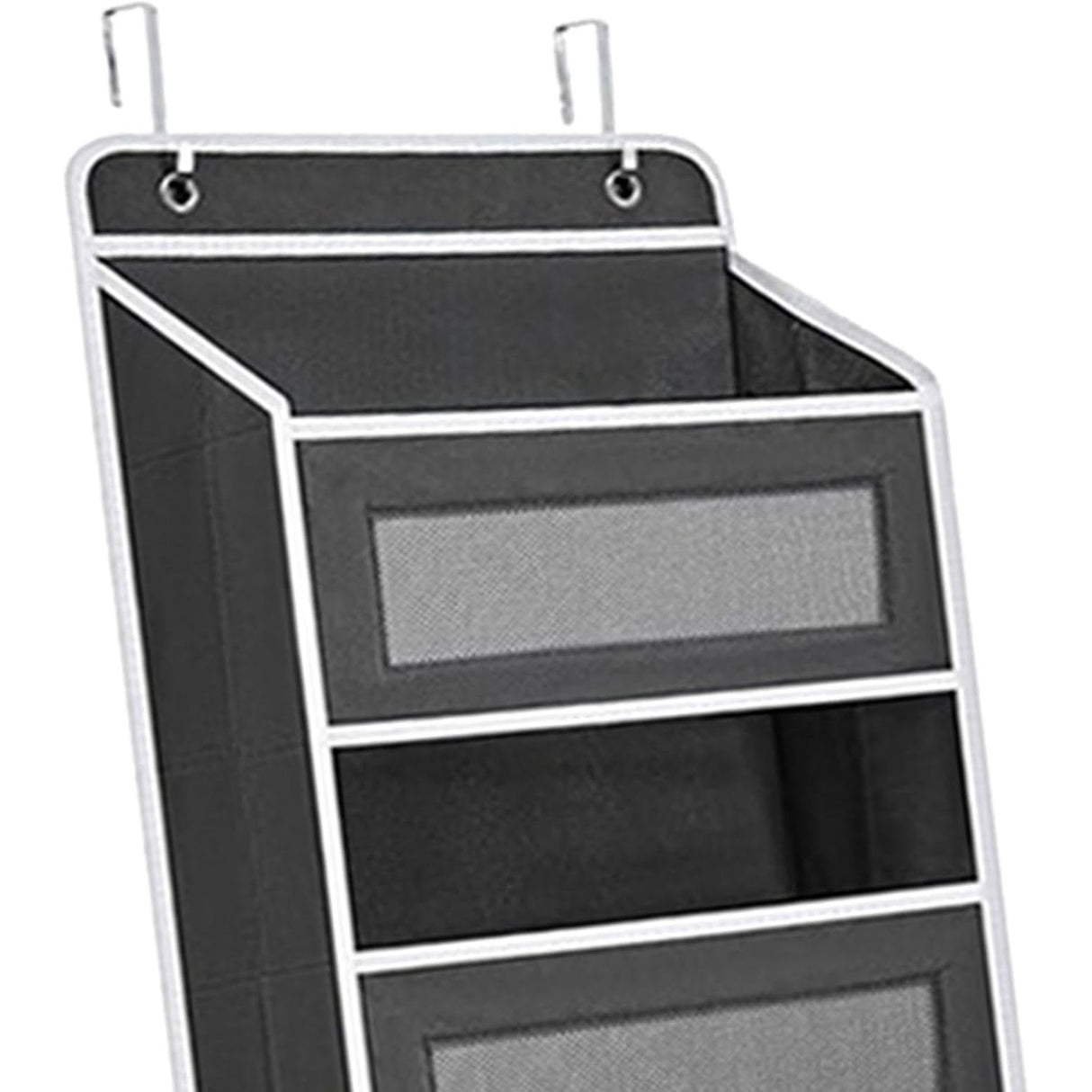 Organizator Suspendat Pentru Usi, Din Nailon Si Plasa, Baza De Carton Ingrosat, 5 Buzunare Principale + 5 Buzunare Laterale, 2 Carlige Incluse