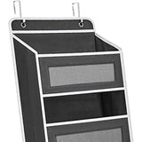 Organizator Suspendat Pentru Usi, Din Nailon Si Plasa, Baza De Carton Ingrosat, 5 Buzunare Principale + 5 Buzunare Laterale, 2 Carlige Incluse