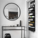 Organizator Suspendat Pentru Usi, Din Nailon Si Plasa, Baza De Carton Ingrosat, 5 Buzunare Principale + 5 Buzunare Laterale, 2 Carlige Incluse