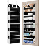 Organizator Suspendat Pentru Usi, Din Nailon Si Plasa, Baza De Carton Ingrosat, 5 Buzunare Principale + 10 Buzunare Laterale, 3 Carlige Incluse